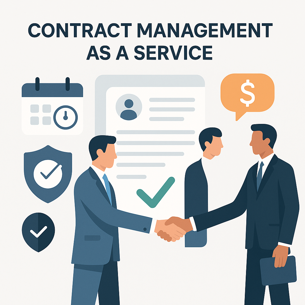 Contract Management as a Service – expert outsourcing solution for drafting, negotiation, compliance, and deadline tracking.